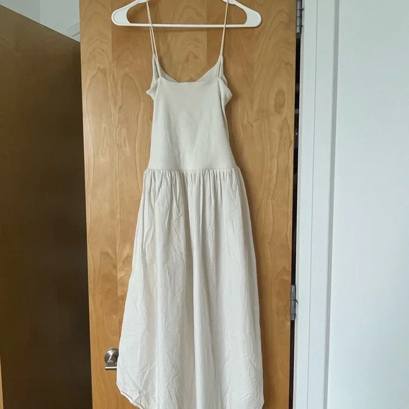 Zara Cutout Combination Dress in Ecru | Size Small - Picture 7 of 7